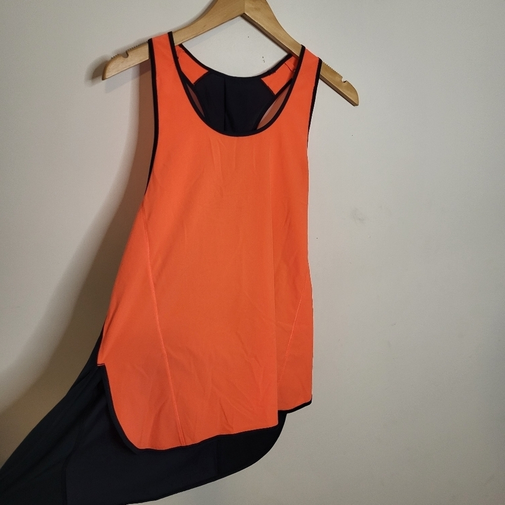 Lululemon Stretch Workout Run Gym Yoga Pump It Up Tank Light Flare Inkwell Small - Picture 4 of 6
